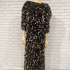 Asos Edition Women’s Drape Sleeve Sequin Droplet Dress‎